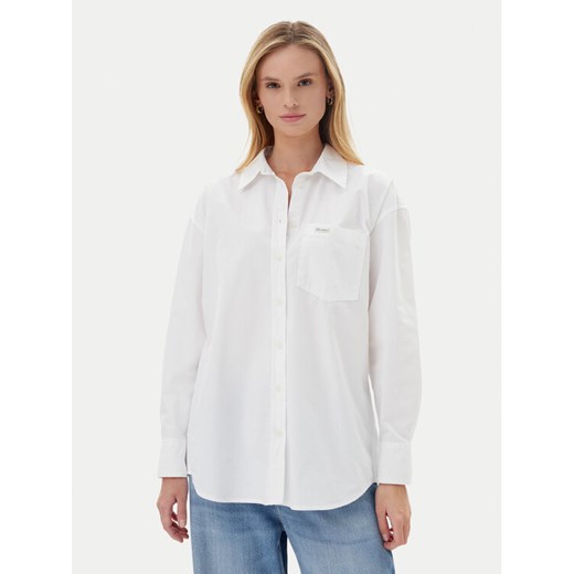 Guess Jeans Koszula W4YH22 WGCF1 Biały Relaxed Fit ze sklepu MODIVO w kategorii Koszule damskie - zdjęcie 183814107