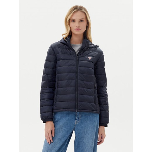 Guess Jeans Kurtka przejściowa W5RL99 WHAB2 Granatowy Regular Fit ze sklepu MODIVO w kategorii Kurtki damskie - zdjęcie 183814115