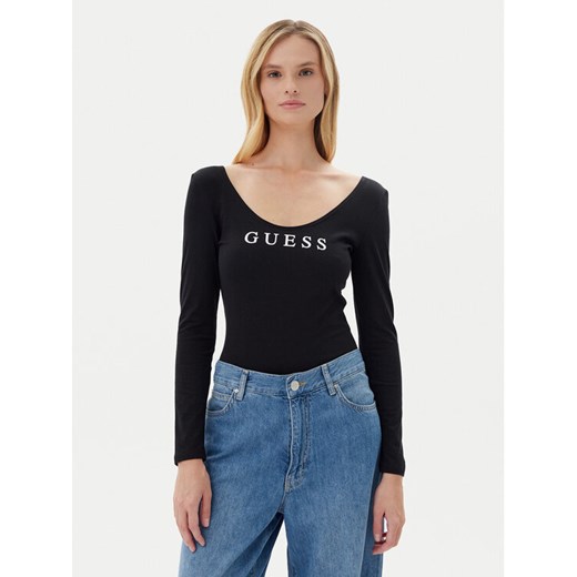 Guess Body O5RM08 KBBU1 Czarny Slim Fit ze sklepu MODIVO w kategorii Bluzki damskie - zdjęcie 183814128