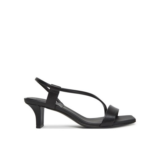 Calvin Klein Sandały Heel Sandal 50 Squared Lth HW0HW02534 Czarny ze sklepu MODIVO w kategorii Sandały damskie - zdjęcie 183814205