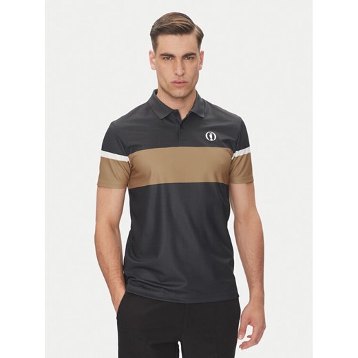 BOSS Polo Paddy The Open 25 50548813 Czarny Regular Fit ze sklepu MODIVO w kategorii T-shirty męskie - zdjęcie 183814215