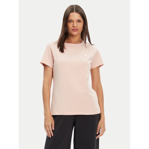 Guess T-Shirt V4YI09 J1314 Różowy Regular Fit ze sklepu MODIVO w kategorii Bluzki damskie - zdjęcie 183814259