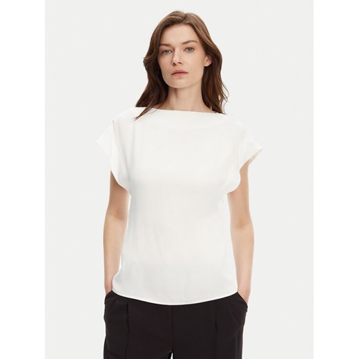 BOSS Bluzka Bavati 50541815 Écru Regular Fit ze sklepu MODIVO w kategorii Bluzki damskie - zdjęcie 183814306