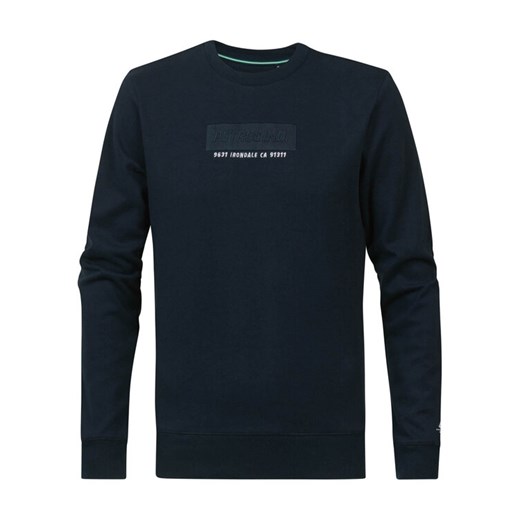 Petrol Industries Bluza M-1030-SWR331 Granatowy Regular Fit ze sklepu MODIVO w kategorii Bluzy męskie - zdjęcie 183814347