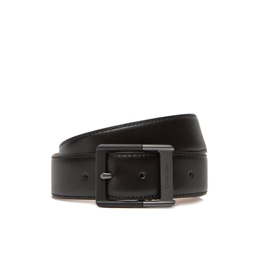 Calvin Klein Pasek Męski Classic Buckle Belt 38Mm LV04D7012G Czarny ze sklepu MODIVO w kategorii Paski męskie - zdjęcie 183814416