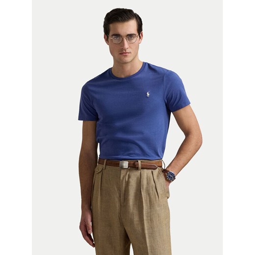 Polo Ralph Lauren T-Shirt 710671438427 Niebieski Custom Slim Fit ze sklepu MODIVO w kategorii T-shirty męskie - zdjęcie 183814418