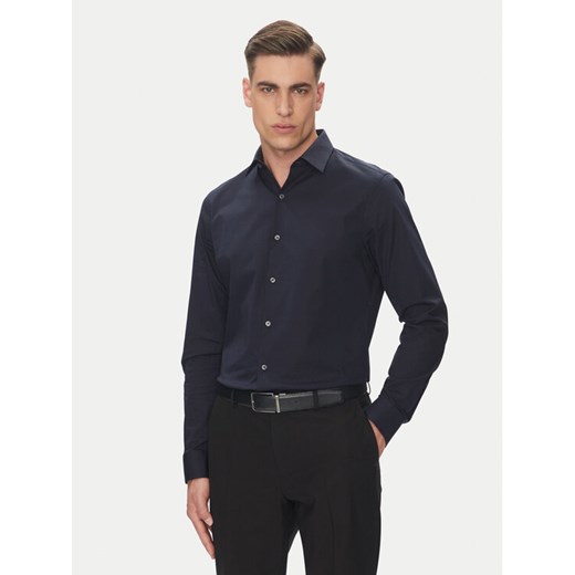 Calvin Klein Koszula Essential LV019EU000 Granatowy Slim Fit ze sklepu MODIVO w kategorii Koszule męskie - zdjęcie 183814436