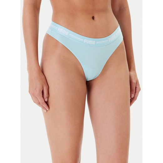 Puma Komplet 2 par stringów 907850 Zielony ze sklepu MODIVO w kategorii Majtki damskie - zdjęcie 183814448