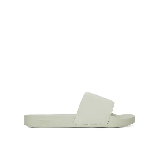 Tommy Jeans Klapki Flag Pool Slide Patent EN0EN02901 Zielony ze sklepu MODIVO w kategorii Klapki damskie - zdjęcie 183814477