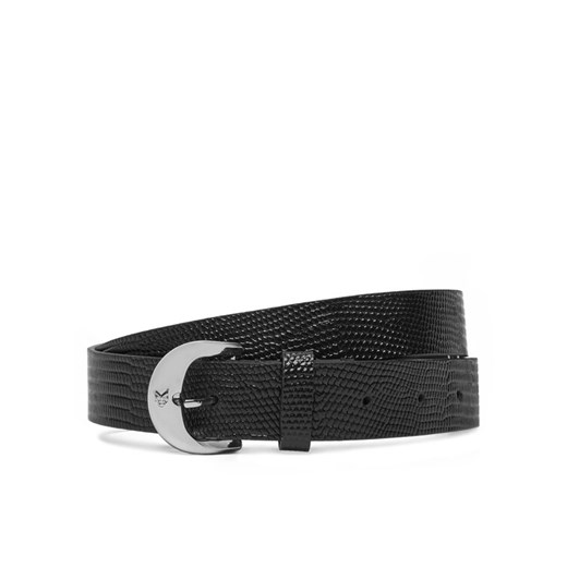 Calvin Klein Pasek Damski Classic Buckle Lizard Emboss 25Mm LV04F7041G Czarny ze sklepu MODIVO w kategorii Paski damskie - zdjęcie 183814485