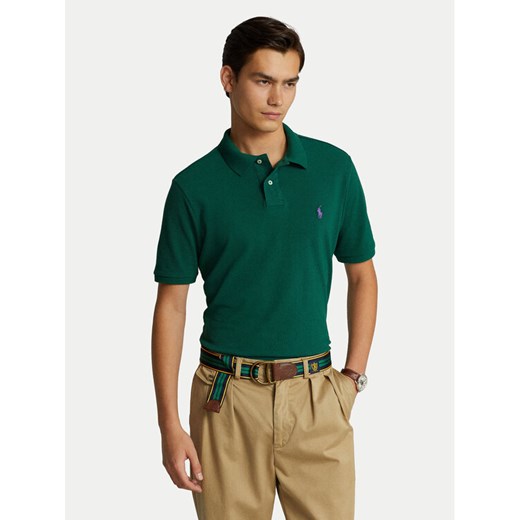 Polo Ralph Lauren Polo 710782592016 Zielony Custom Slim Fit ze sklepu MODIVO w kategorii T-shirty męskie - zdjęcie 183814506