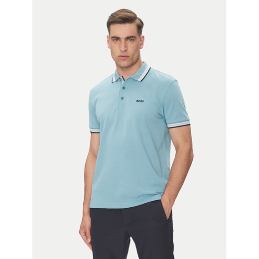 BOSS Polo Paddy 50469055 Niebieski Regular Fit ze sklepu MODIVO w kategorii T-shirty męskie - zdjęcie 183814508