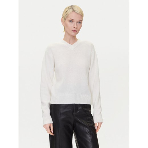 HUGO Sweter Solanu 50545092 Écru Regular Fit ze sklepu MODIVO w kategorii Swetry damskie - zdjęcie 183814518