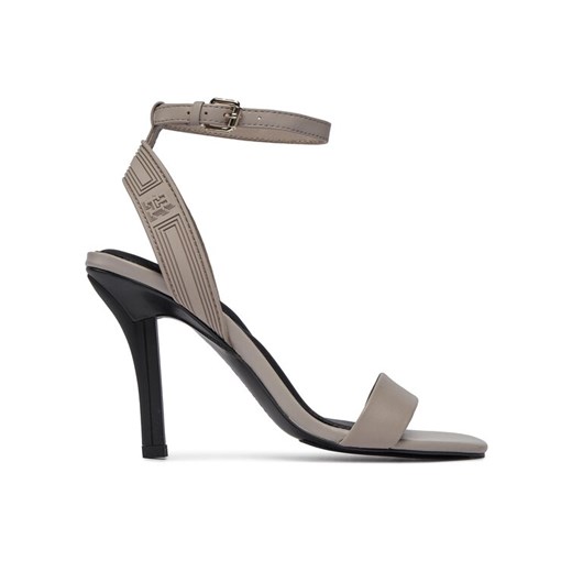 Tommy Hilfiger Sandały Sporty Leather High Heel Sandal FW0FW07795 Beżowy ze sklepu MODIVO w kategorii Sandały damskie - zdjęcie 183814555