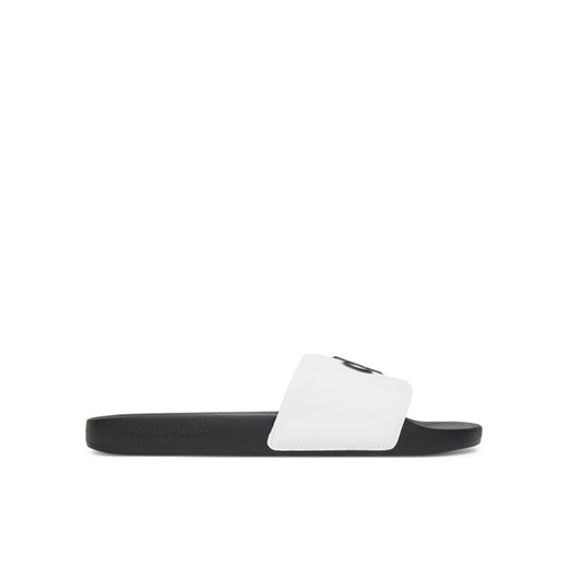 Calvin Klein Jeans Klapki Slide Jelly Mono Pu YM0YM01281 Biały ze sklepu MODIVO w kategorii Klapki męskie - zdjęcie 183814626