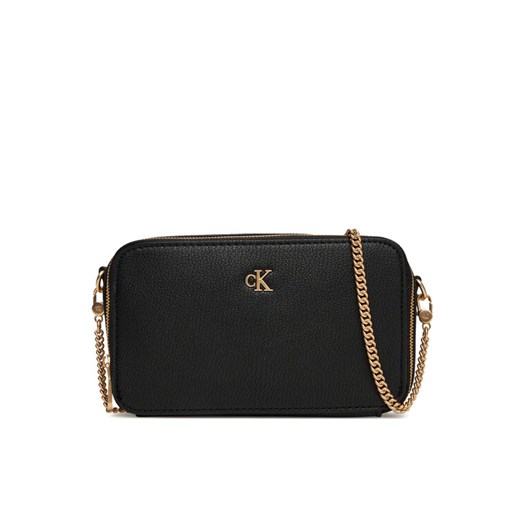 Calvin Klein Jeans Torebka Minimal Mono Camera Bag LV04K1086G Czarny ze sklepu MODIVO w kategorii Kopertówki - zdjęcie 183814657
