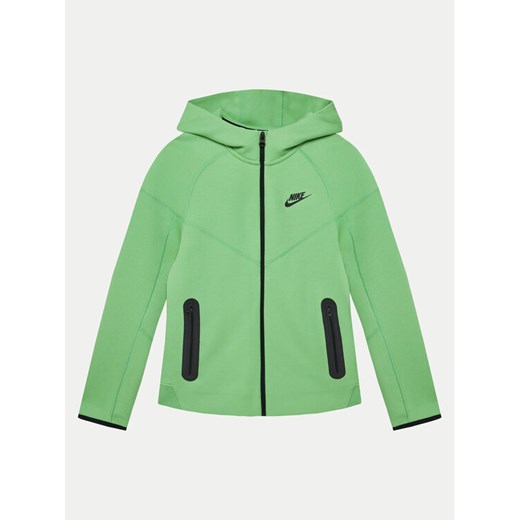Nike Bluza FD3285 Zielony Regular Fit ze sklepu MODIVO w kategorii Bluzy chłopięce - zdjęcie 183814687