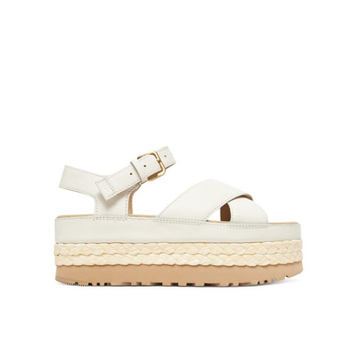 Ugg Sandały W Aubrey Ankle Strap 1169650 Écru ze sklepu MODIVO w kategorii Espadryle damskie - zdjęcie 183814768