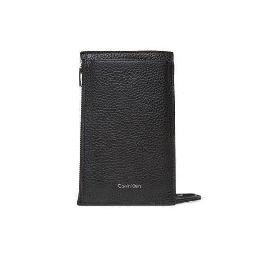 Calvin Klein Torebka na telefon Foil Emboss Phone Crossbody LV04D1037G Czarny ze sklepu MODIVO w kategorii Etui - zdjęcie 183814816