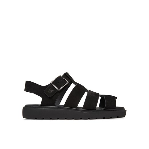 Calvin Klein Jeans Sandały Fisherman Hw Sandal Lth YW0YW01962 Czarny ze sklepu MODIVO w kategorii Sandały damskie - zdjęcie 183814857