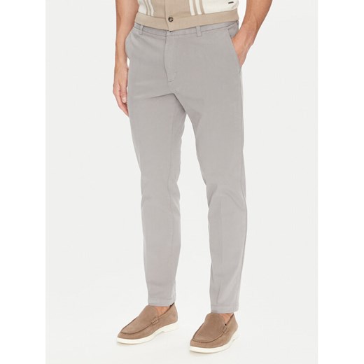 BOSS Chinosy H-Kane1 50543304 Szary Modern Fit ze sklepu MODIVO w kategorii Spodnie męskie - zdjęcie 183814867
