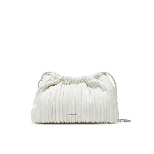 Calvin Klein Torebka Drawstring Plisse Crossbody LV04F3076G Biały ze sklepu MODIVO w kategorii Torebki worki - zdjęcie 183814896