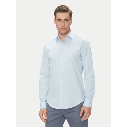Calvin Klein Koszula Essential LV019EU000 Błękitny Slim Fit ze sklepu MODIVO w kategorii Koszule męskie - zdjęcie 183814925