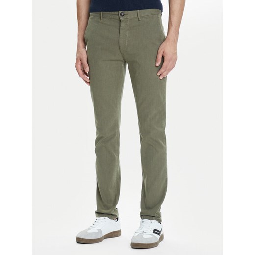 BOSS Chinosy 50548006 Zielony Slim Fit ze sklepu MODIVO w kategorii Spodnie męskie - zdjęcie 183815037
