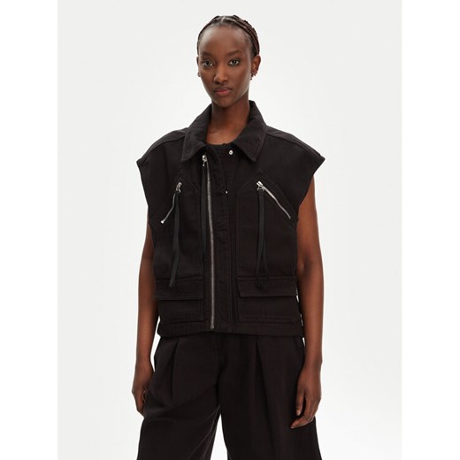 PINKO Kamizelka Gerard Gilet 105237 A2M8 Czarny Regular Fit ze sklepu MODIVO w kategorii Kamizelki damskie - zdjęcie 183815129
