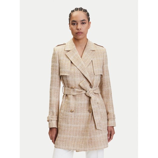 GUESS BY MARCIANO Płaszcz przejściowy 5YGL00 7302A Beżowy Regular Fit ze sklepu MODIVO w kategorii Płaszcze damskie - zdjęcie 183815136