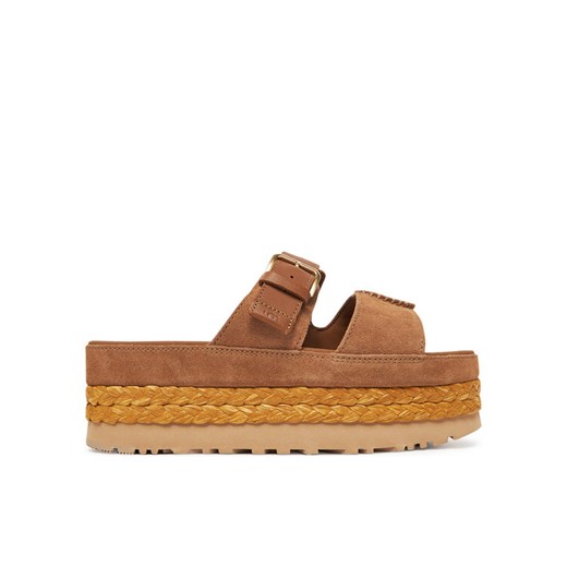 Ugg Klapki W Aubrey Slide 1167451 Brązowy ze sklepu MODIVO w kategorii Espadryle damskie - zdjęcie 183815146