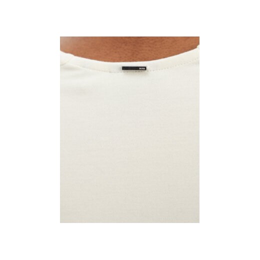 BOSS Bluzka Egamma 50541894 Écru Slim Fit XS MODIVO