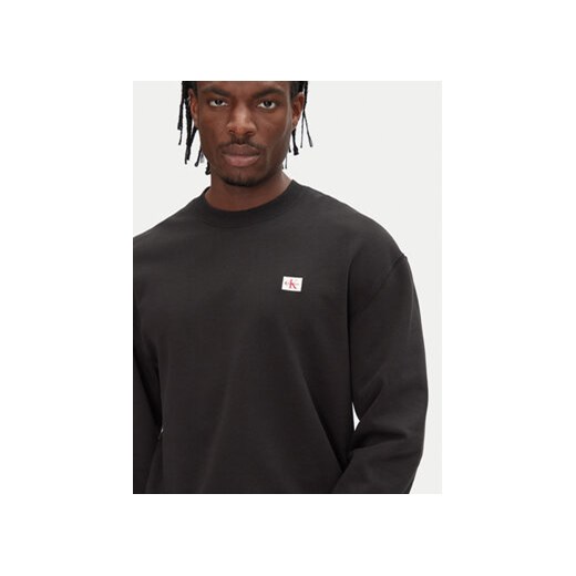 Calvin Klein Jeans Bluza LV04RC273G Czarny Regular Fit XL MODIVO