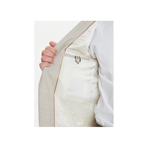 BOSS Garnitur H-Huge 50546099 Beżowy Slim Fit 48 MODIVO