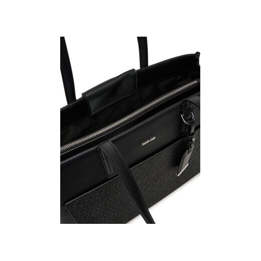 Calvin Klein Torebka Ck Must Aop Medium Shopper W/Poc LV04F3225G Czarny Calvin Klein 00 MODIVO