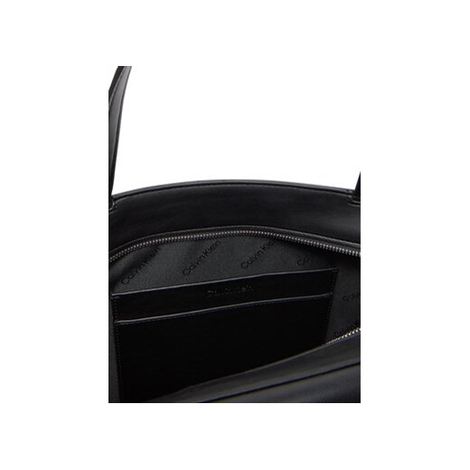 Calvin Klein Torebka Ck Re-Lock Medium Shopper LV04F3223G Czarny Calvin Klein 00 MODIVO