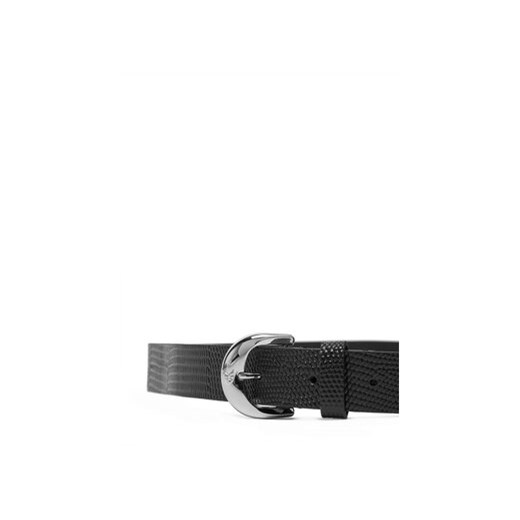 Calvin Klein Pasek Damski Classic Buckle Lizard Emboss 25Mm LV04F7041G Czarny Calvin Klein 75 MODIVO