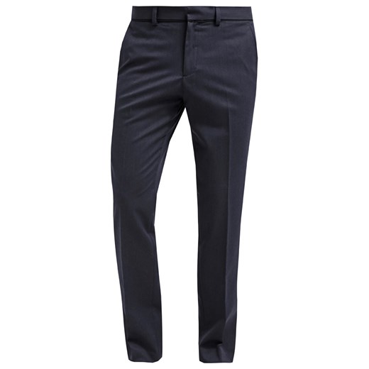 Burton Menswear London Spodnie materiałowe navyblue zalando czarny długie