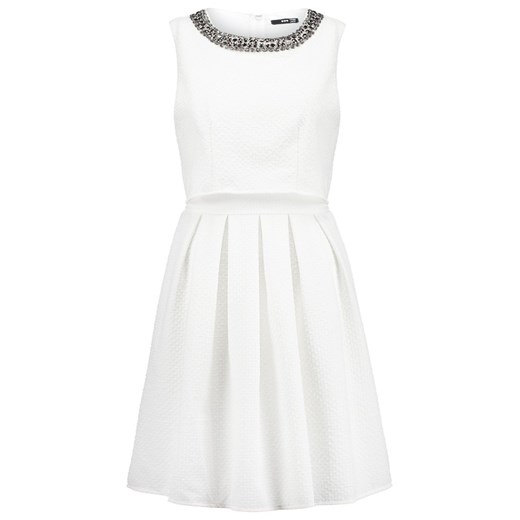 TFNC ALICIAN Sukienka koktajlowa cream zalando bialy abstrakcyjne wzory