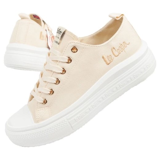 Buty Lee Cooper LCW-24-44-2462L białe ze sklepu ButyModne.pl w kategorii Trampki damskie - zdjęcie 183824068