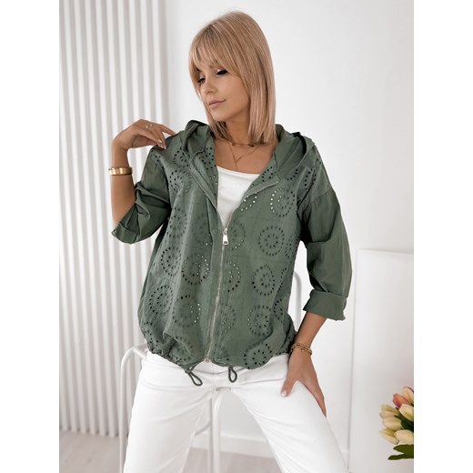 bluza junaria khaki one size ze sklepu UBRA w kategorii Bluzy damskie - zdjęcie 183825165