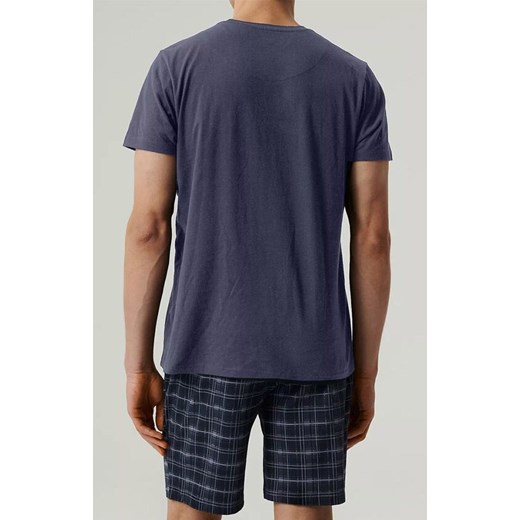 Atlantic piżama męska w kratę NMP-380-DEN_GRA, Kolor granatowy-wzór, Rozmiar 2XL, ATLANTIC ze sklepu Intymna w kategorii Piżamy męskie - zdjęcie 183825235