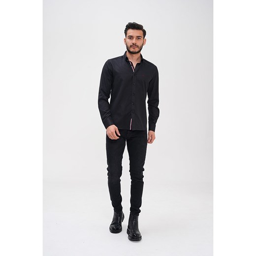Basics &amp; More Koszula - Regular fit - w kolorze czarnym ze sklepu Limango Polska w kategorii Koszule męskie - zdjęcie 183825409