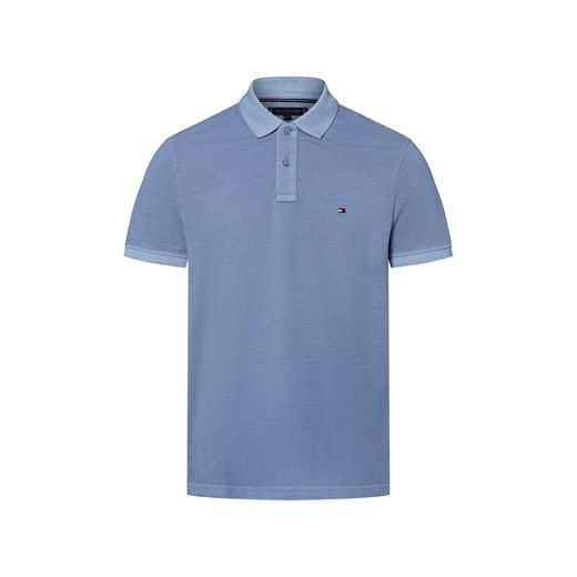 Tommy Hilfiger Męska koszulka polo Mężczyźni Bawełna jasnoniebieski jednolity ze sklepu vangraaf w kategorii T-shirty męskie - zdjęcie 183825939
