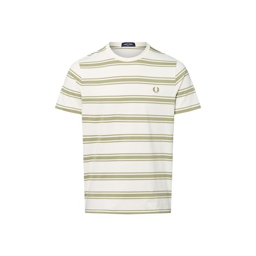Fred Perry Koszulka męska Mężczyźni Bawełna écru w paski ze sklepu vangraaf w kategorii T-shirty męskie - zdjęcie 183825955