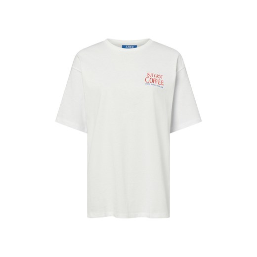 JJXX Koszulka damska - JXNina Kobiety Bawełna biały nadruk ze sklepu vangraaf w kategorii Bluzki damskie - zdjęcie 183825958