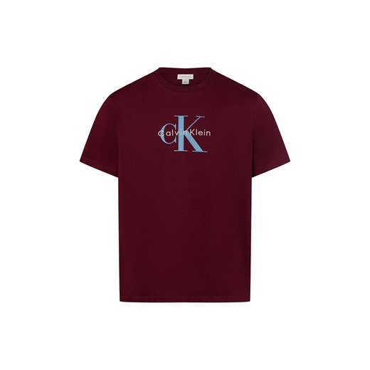 Calvin Klein Jeans Koszulka męska Mężczyźni Bawełna bordowy jednolity ze sklepu vangraaf w kategorii T-shirty męskie - zdjęcie 183825975
