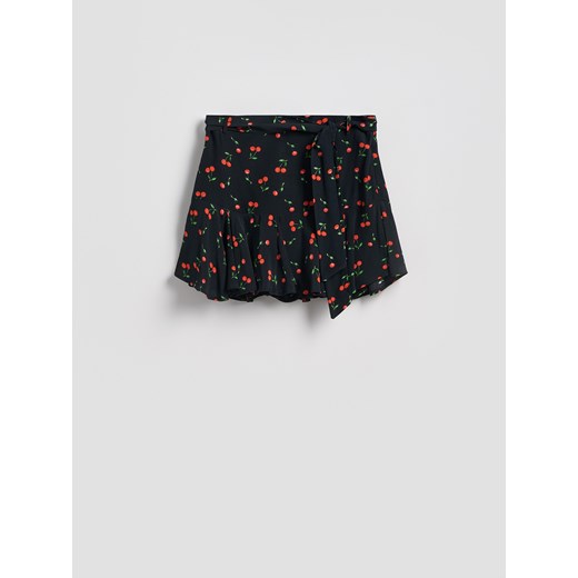 Reserved - Wzorzyste spódnico-szorty z wiązaniem - wielobarwny Reserved M Reserved