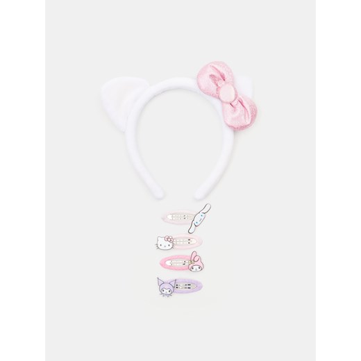 Sinsay - Opaska do włosów i spinki Hello Kitty - wielobarwny Sinsay One Size Sinsay