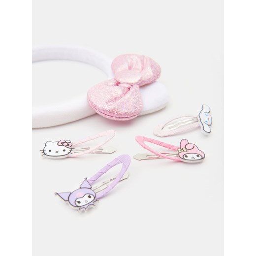 Sinsay - Opaska do włosów i spinki Hello Kitty - wielobarwny Sinsay One Size Sinsay